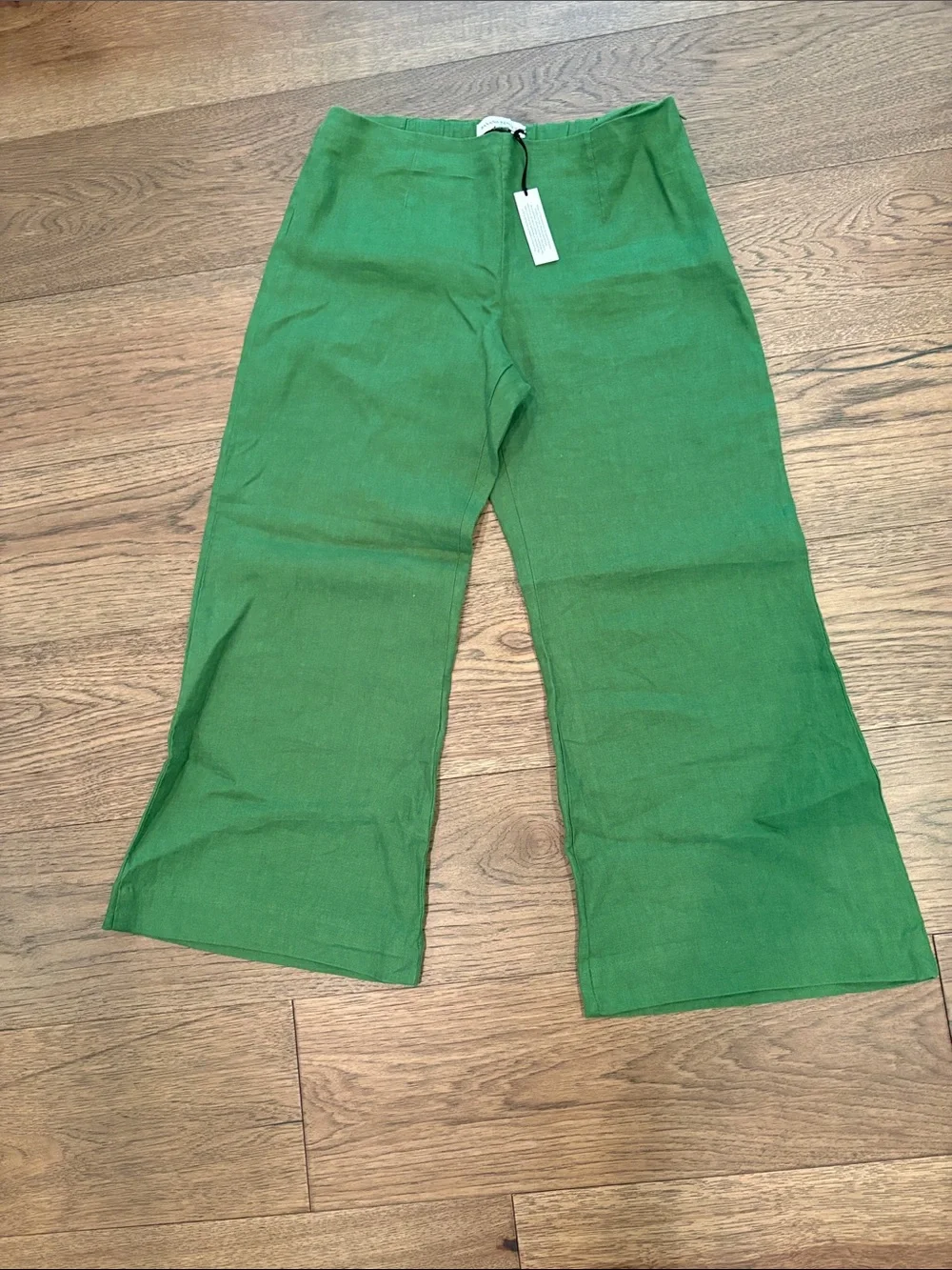 Banana Republic Emerald Green Linen Trousers